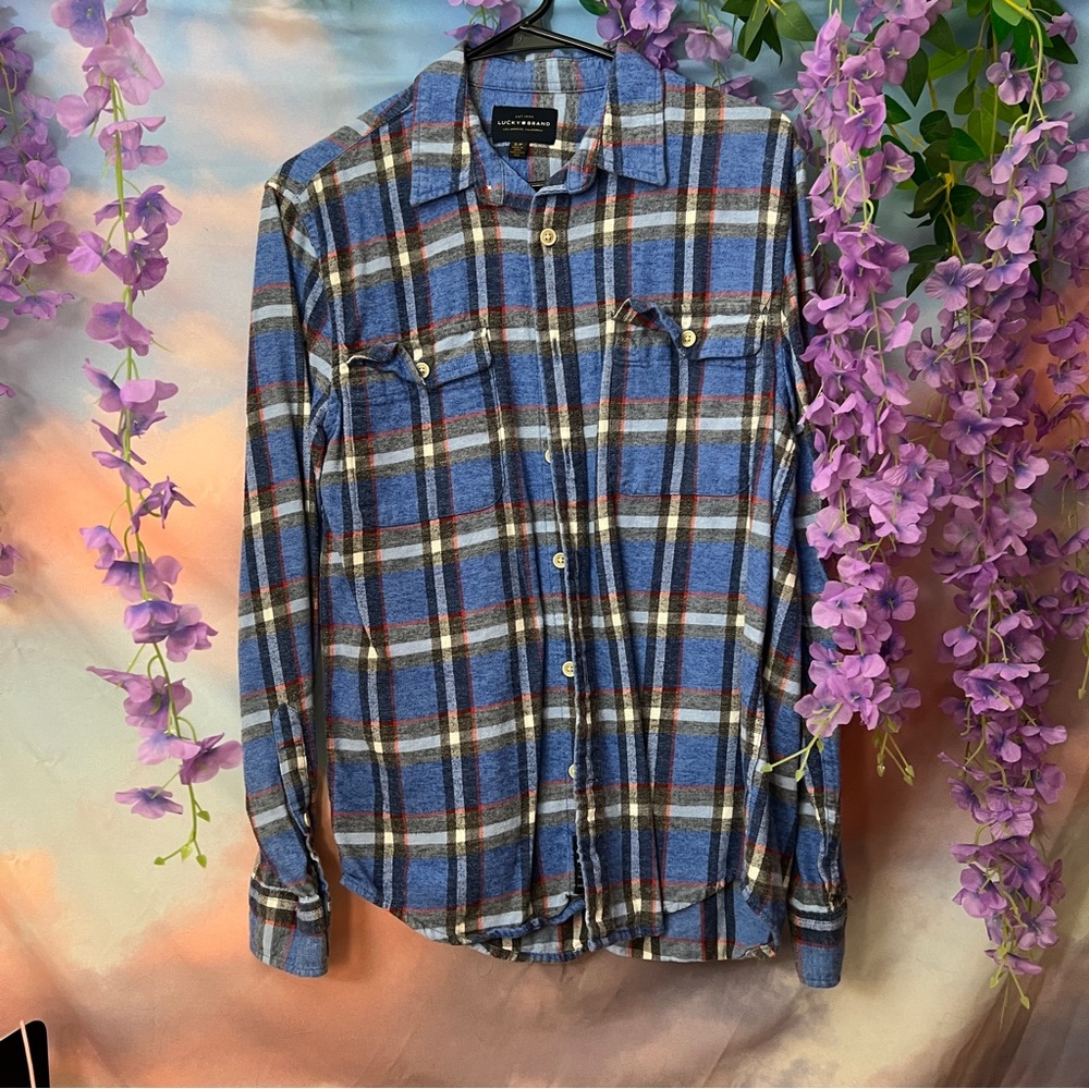 Lucky Brand Blue Flannel